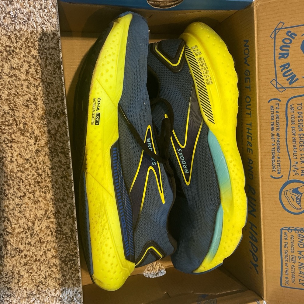 Brooks running shoes.  Glycerins GTS 21